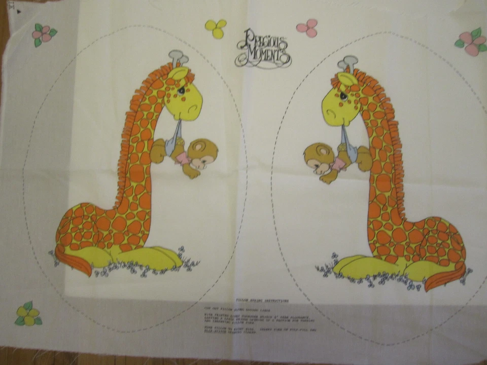 Apliques de tela Precious Moments de colección jirafa mono elefante Foto 2 de 4