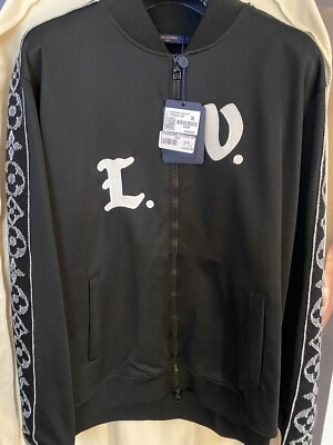 Sold out Louis Vuitton Black Flower Monogram Track Jacket X Large