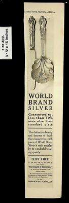 vintage an・an no.4 1906 American Silver World Brand Silver Sent Free Vintage Print Ad