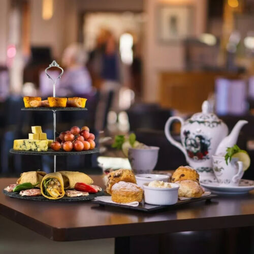 3 in 1 Cake Stand Afternoon Tea Natural Slate Wedding Plates Party Tableware UK - Picture 2 of 6