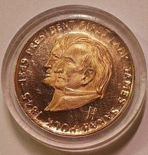 President & First Lady Bicentennial Series Coin James Polk ENCASED 1845