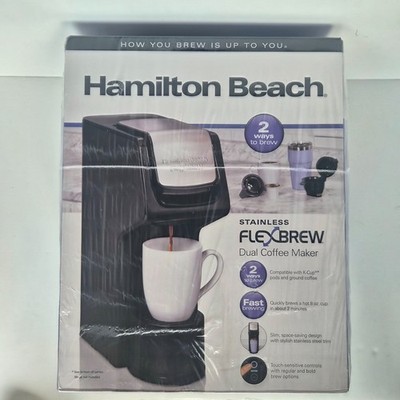 Hamilton Beach 49918G FlexBrew Dual Coffee Maker K-Cup Grounds New Sealed
