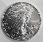 1989 American Silver Eagle Uncirculated 1oz .999 Fine Silver (C-3)