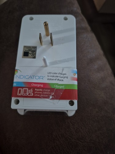 GE Pro USB Charging Surge Protector 2AC 2USB Plugs - Picture 3 of 4