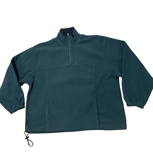 Above Sea Level 10k FT Destination Vtg Fleece Sweater Men XL Green Thick 90s