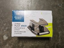 Business Source Heavy-duty 2 Hole Punch - 30 Sheet Capacity New. 1 Day Handling