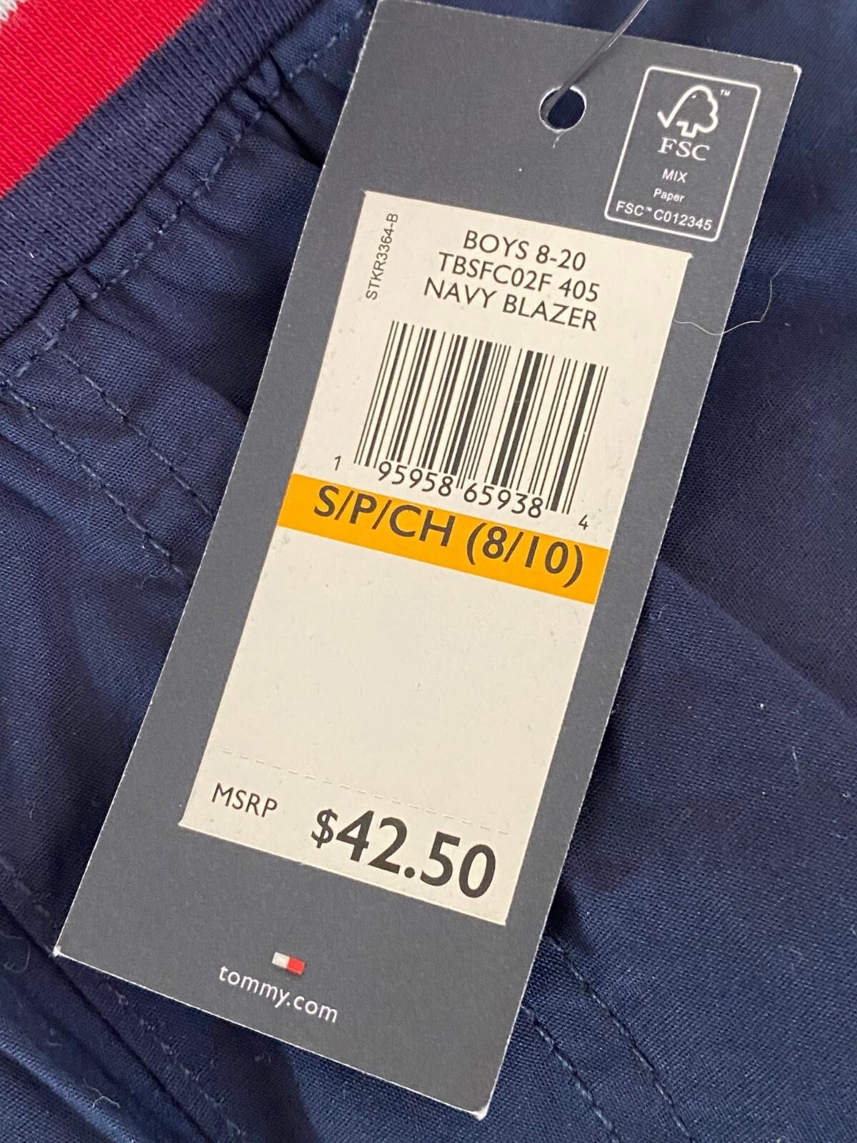 Tommy Hilfiger Boys Shorts Essential Knit Logo Navy Size Small image 3