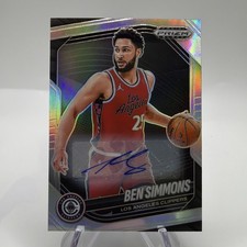 2024-25 Panini Basketball Prizm Black Ben Simmons Auto Silver Prizms #153