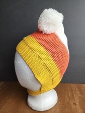 Target Kids Toddler Candy Corn Halloween Beanie Hat Bonnet Strap