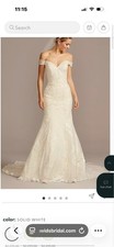 Off-the-Shoulder Mermaid Wedding Dress  dress bag included