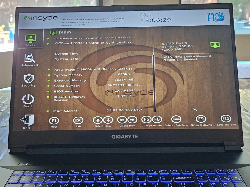Gigabyte A7 K1 Gaming Laptop - 17.3" FHD 144Hz, Ryzen 7 5800H, RTX 3060, 1.5TB - Image 3 of 4