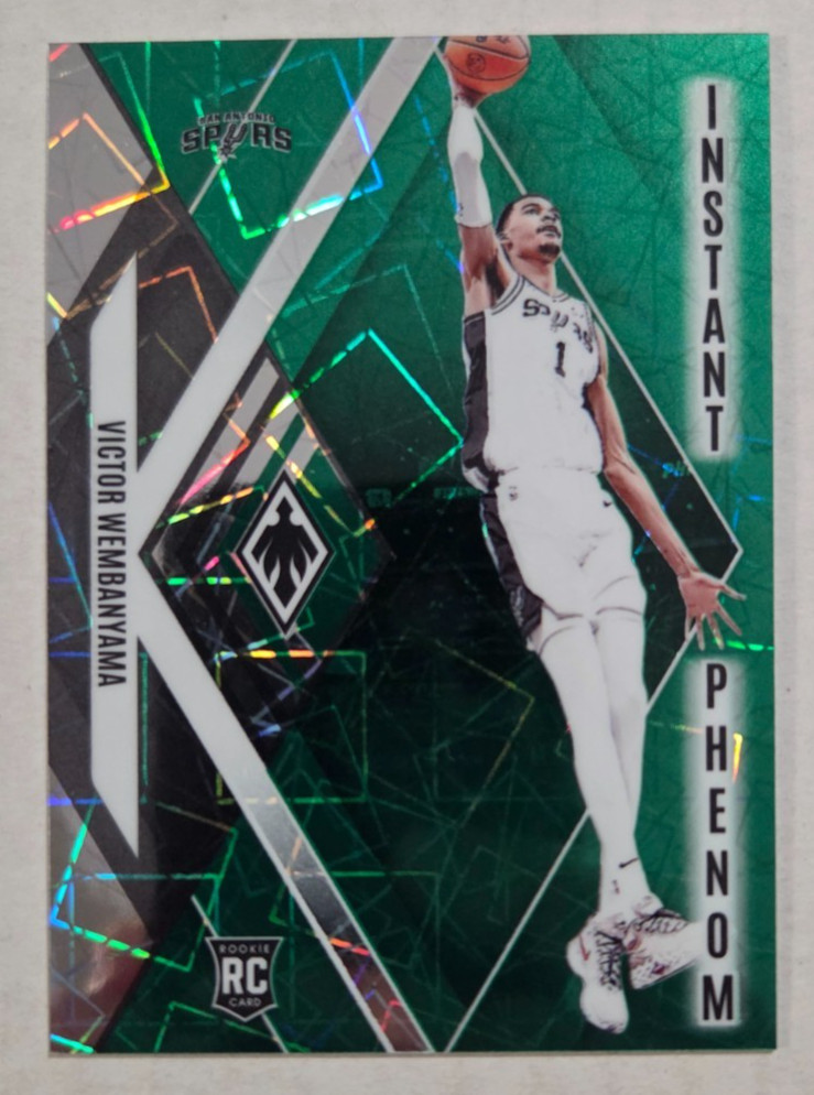 2023-24 Phoenix #13 Instant Phenom Victor Wembanyama Green Lazer /175 RC