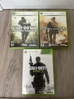 Call of Duty Modern Warfare Trilogy Lot Xbox 360 COD4 MW2 MW3 Tested Working