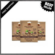 Black Jamaican Castor Oil Leave-In Conditioner Pack of 3 1.5 oz Moisturizing