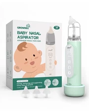 GROWNSY Nasal Aspirator for Baby, Upgraded 5 Suction Levels Baby Nose Sucker,