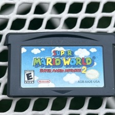 Super Mario World Super Mario Advance 2 GBA Authentic Tested Working Cartridge