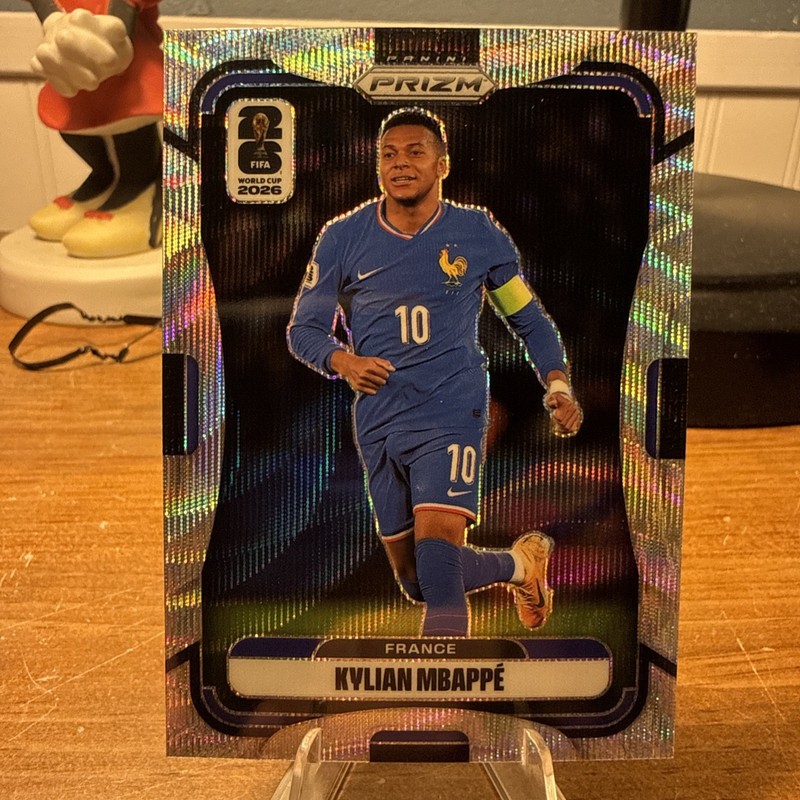 Kylian Mbappe 2026 Panini Prizm FIFA World Cup Silver Wave Prizm #40 France