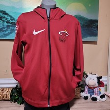 Nike Miami Heat Showtime Therma Flex Performance full-zip hoodie red logo men XL