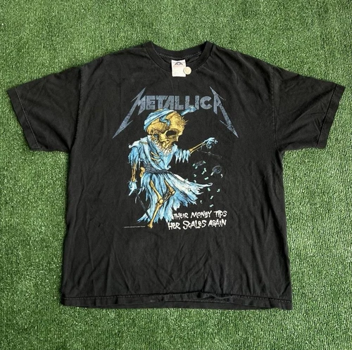 90s Authentic Metallica Band Tee 1990s vintage concert t-shirt, vintage, single stitch, B+ condition