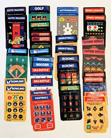 Intellivision Game Lot of 20 Games + Overlays & 5 Manuals, UNTESTED, AS-IS