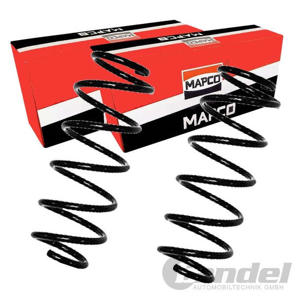 2X Mapco Fahrwerksfeder Federn Vorne Links+Rechts Passend FüR Audi 80-image