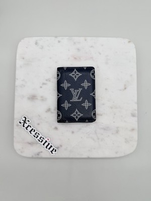 Louis Vuitton Pocket Organizer Monogram Shadow Navy Lightly Used