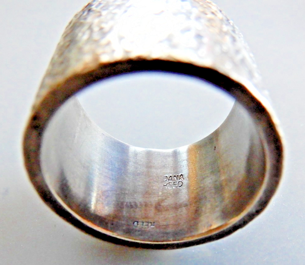 Dana Reed Statement Textured Silver Stack Ring Se… - image 4