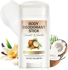 Whole Body Deodorant Stick for Men & Women - Aluminium Free Deodorant, Solid Pe