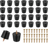 28 StüCk GummifüßE Schraubbar Rubber Base Mit Schrauben, 19X15X17Mm Rutschfeste