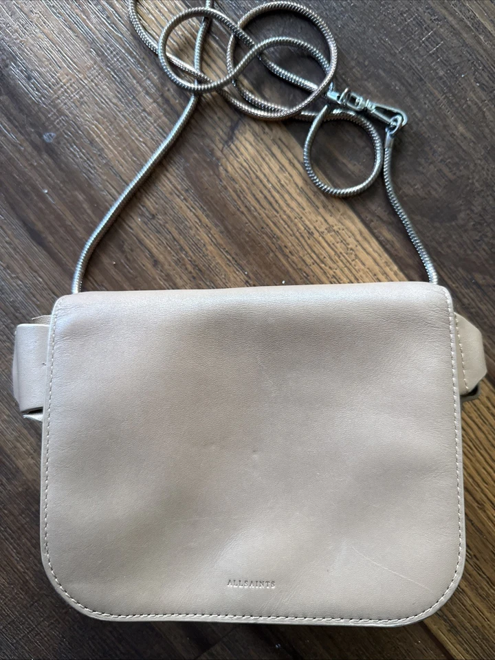 AllSaints Kita Women's Cherry Oak Leather Crossbody Shoulder Bag - Image 4 of 4