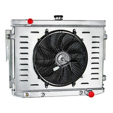 For 19731974 Dodge Charger Coronet Satellite 7.2l 4-row Radiator Shroud Fan New