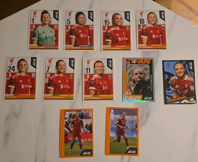 Panini WSL Official Sticker Collection 2026 Liverpool Bundle of 11 Stickers