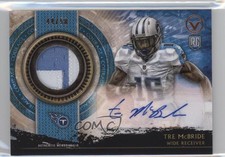 2015 Topps Valor of Honor Courage 44/50 Tre McBride Patch Auto Shield 0f8