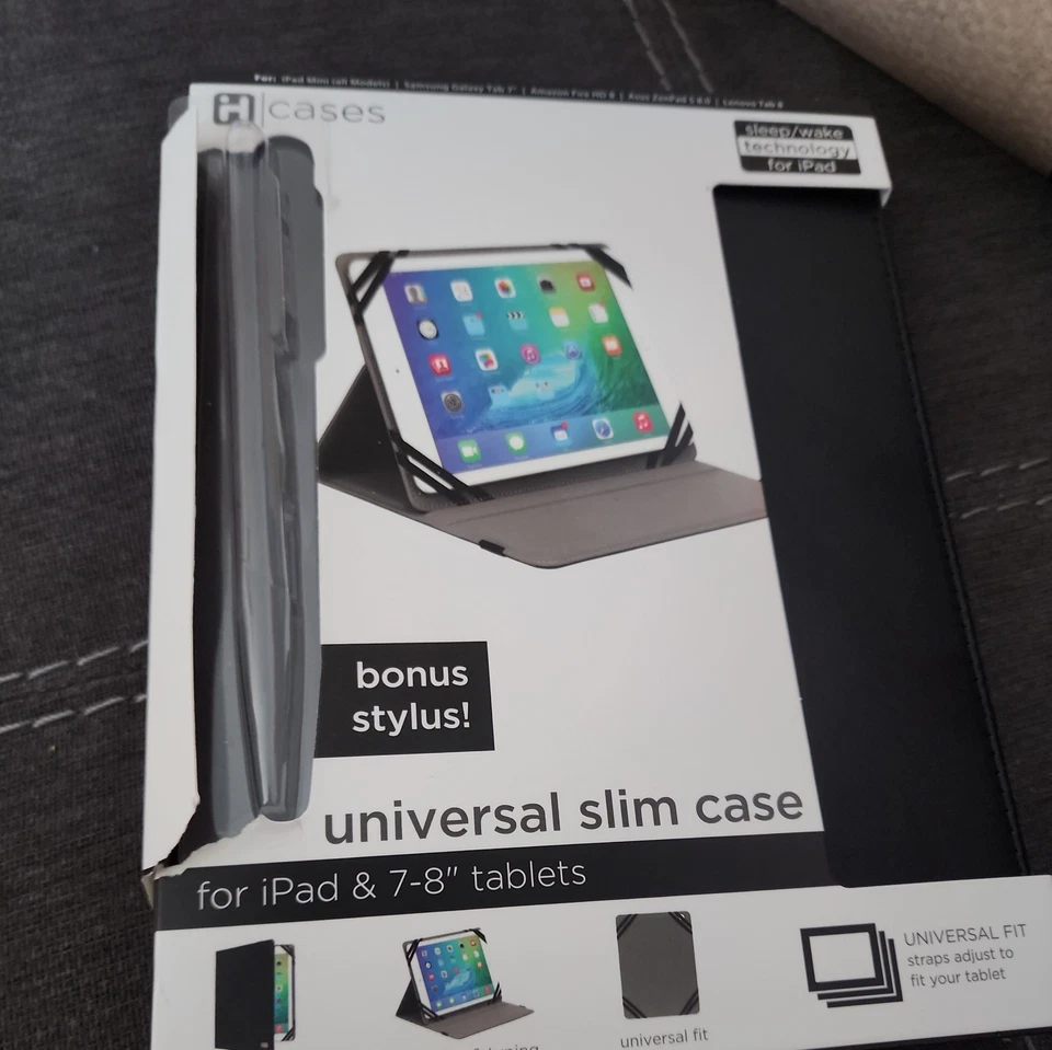 Universal Slim Case for 7-8 in. Tablets BRAND NEW WITH STYLUS!!! - Image 3 of 4