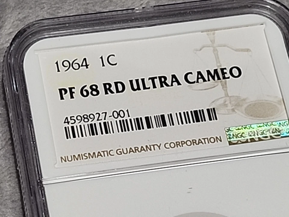 1964 1C Lincoln Cent  Penny NGC PF 68 RD ULTRA CAMEO - Image 3 of 4