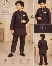 Full Suit With Vest Coat for Boys 3 Piece Set