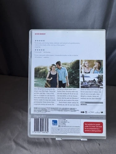 Before Midnight DVD 2013 Ethan Hawke Julie Delpy Region 4 Rare Fast Free Postage - Picture 3 of 3
