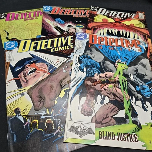 vintage Batman Detective lot 5 1980s DC Comic #591 592 593 597 599 Ungraded