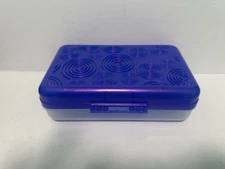 Vintage Spacemaker Pencil Box Purple Spiral Top Clear Bottom 90s School Supply