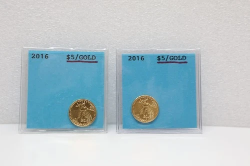 2016 $5 American Gold Eagle 1/10 oz Brilliant Uncirculated