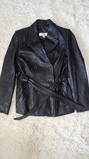 Vintage Valerie Stevens New Zealand Lambskin Jacket Women's Black Size M Leather