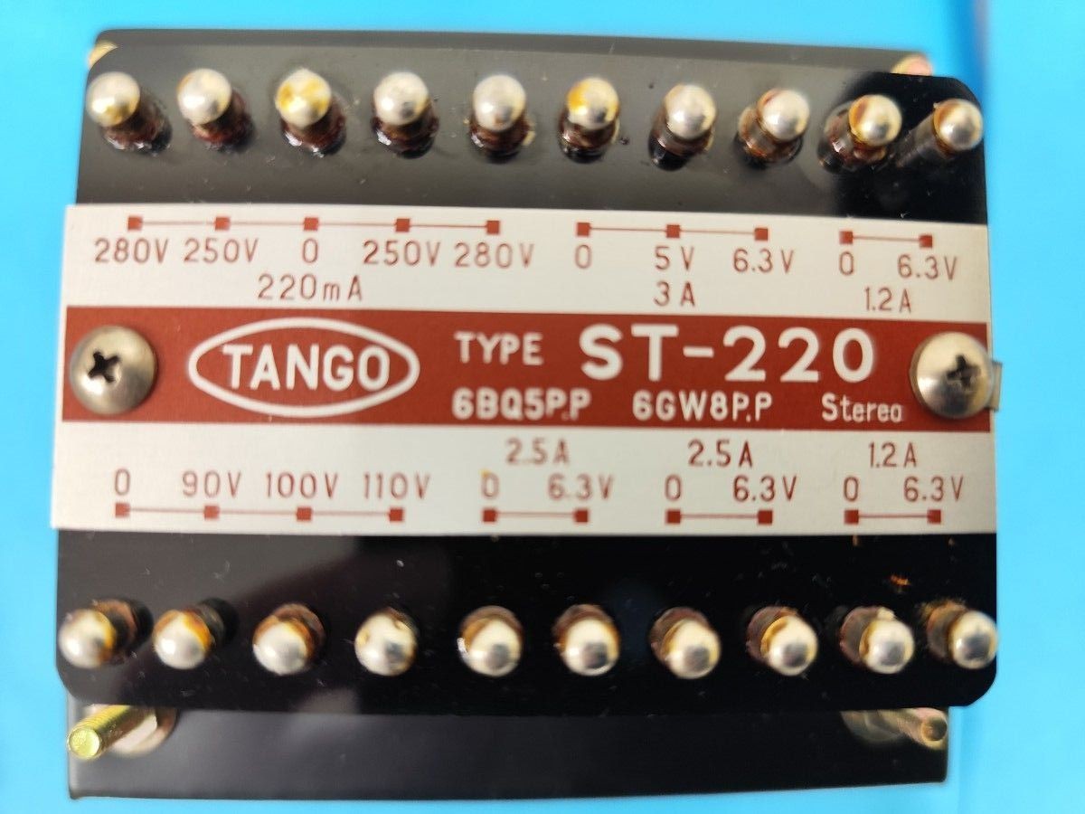 TANGO ST-220 トランス 6BQ5PP/6W8PP 未使用】タンゴ TANGO ST-220(1個) 電源トランス @24285 / 中古