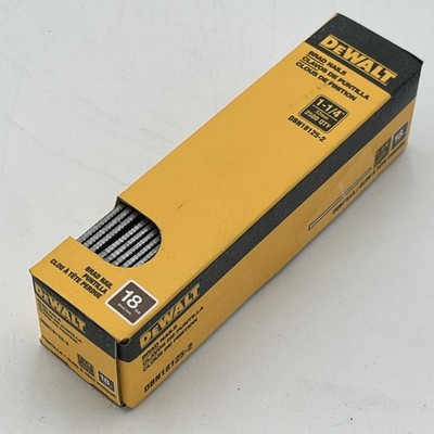 BRAND NEW!! Dewalt 18GA 1-1/4'' Straight Brad Nails 2500 Count DBN18125-2