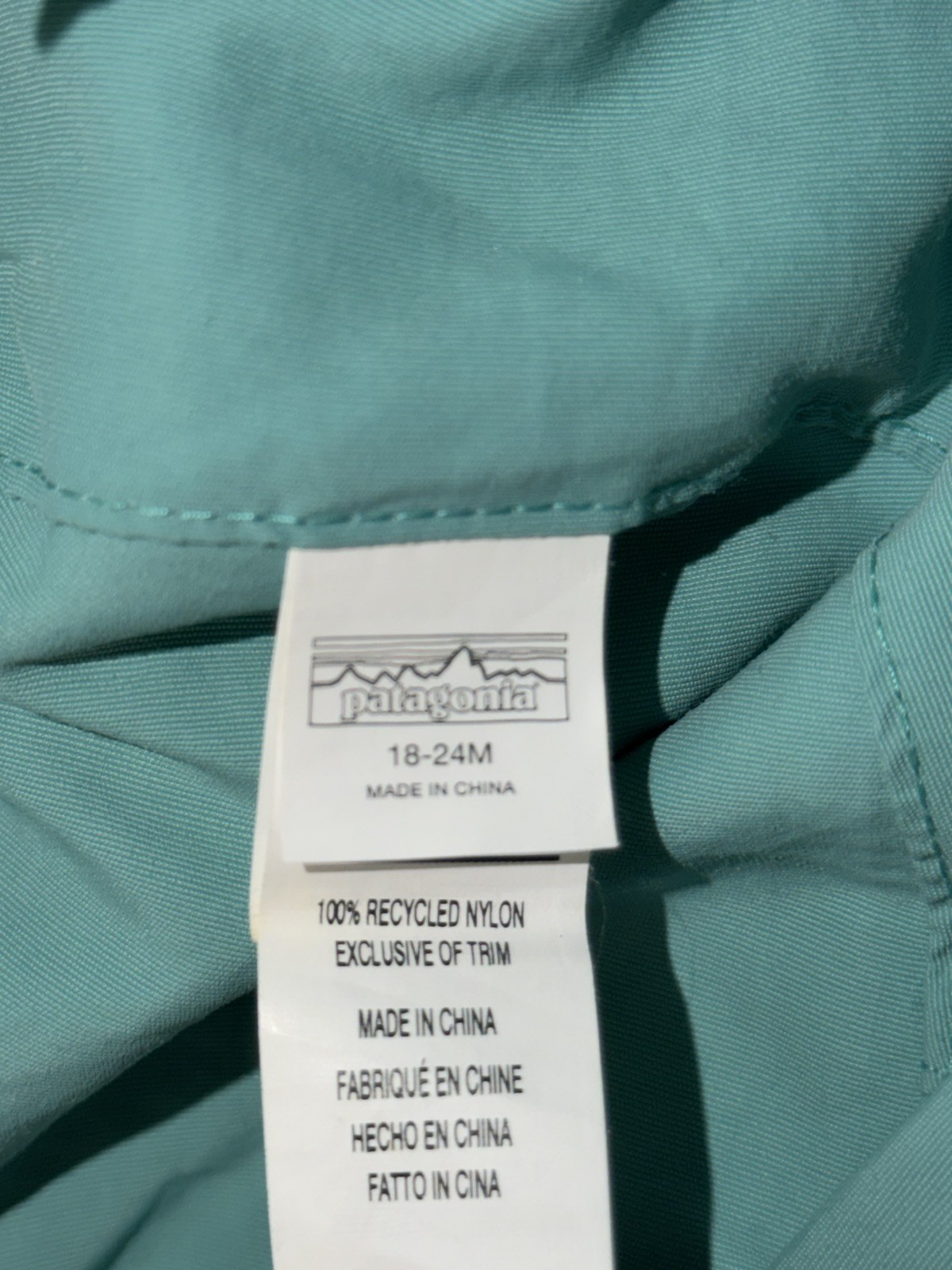 NWOT Patagonia baby Sun Bucket Hat 18-24months Nylon thumbnail 4