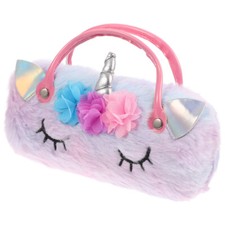 Glasses Case Plush Unicorn Eyeglasses Case Kids Cartoon Eyeglasses Pouch