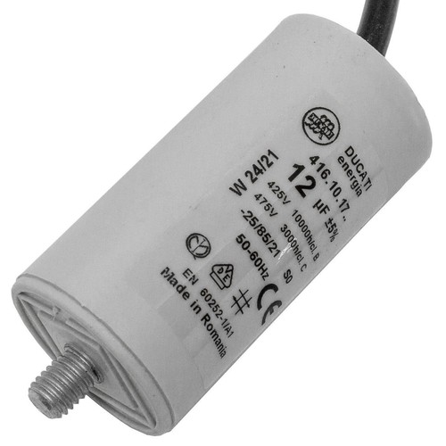 Condensateur De Démarrage Moteur 10µF 400V - Fil 35 Cm - Marque Ducati