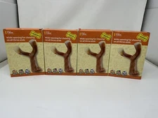 4 pack Tikaton Y-Bone Durable Dog Chew Toy for Aggressive Chewers, Bacon Flavor