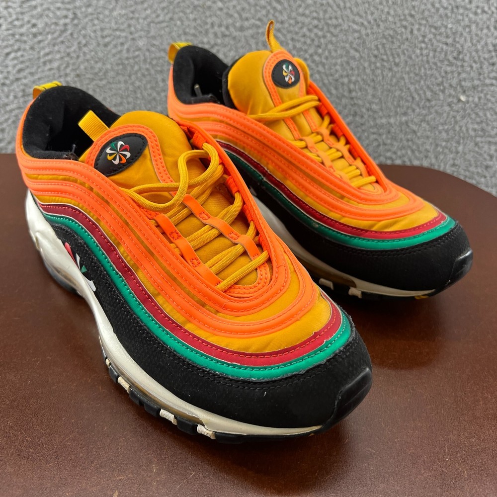 Nike Air Max 97 Mens Sneakers in Sunburst Orange Size 8
