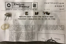 DIODE PACKAGE NEGATIVE 20-DN AC DELCO ALTS D3916 9L2088 1958826 1852930