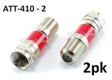 2-Pack 10 dB Inline Attenuator Pad F-type coaxial connection male/female ATT-410